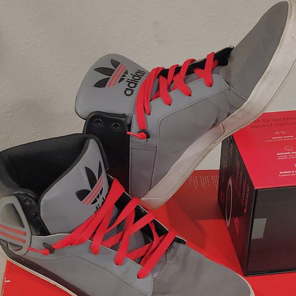 adidas Attitude Logo Mid Light Grey/Grey/Black size 13 - Picture 3 of 8